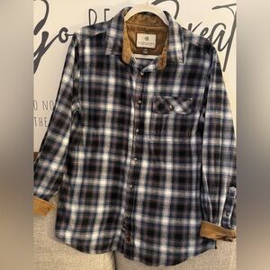 Legendary Whitetails Brown and Blue Plaid Shirt